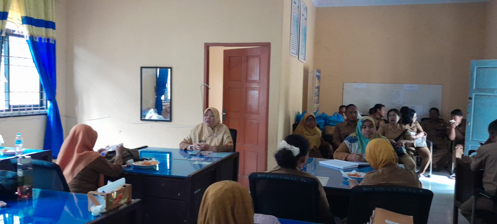 SMKN 4 Tebing Tinggi - Sambutan Kepala Sekolah pada Hari Pertama Masuk Kerja Pascaidulfitri